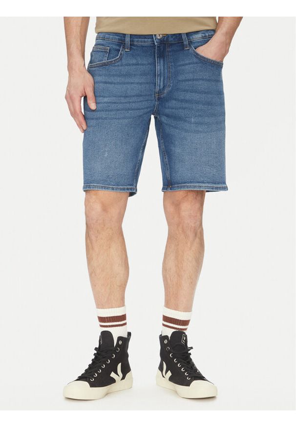 Only & Sons Szorty jeansowe Weft 22034527 Niebieski Regular Fit. Kolor: niebieski. Materiał: syntetyk