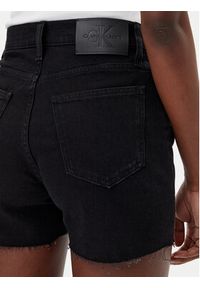 Calvin Klein Jeans Szorty jeansowe J20J225154 Czarny Mom Fit. Kolor: czarny. Materiał: bawełna #5