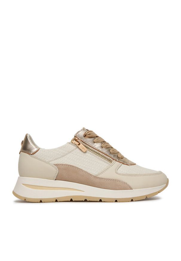 MEXX Sneakersy EO-25F589-1 Écru. Kolor: kremowy. Materiał: skóra