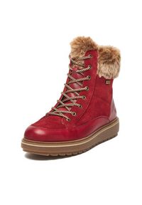 Remonte Trzewiki CEO-D0U78-35 Czerwony. Kolor: czerwony. Materiał: skóra, zamsz #2