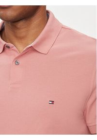 TOMMY HILFIGER - Tommy Hilfiger Polo 1985 MW0MW17770 Różowy Regular Fit. Typ kołnierza: polo. Kolor: różowy. Materiał: bawełna #3
