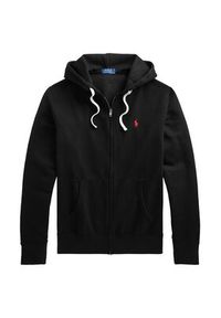 Polo Ralph Lauren Bluza Fleece 710813297001 Czarny Regular Fit. Typ kołnierza: polo. Kolor: czarny. Materiał: bawełna, syntetyk #3
