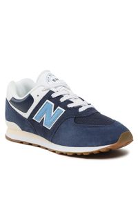 New Balance Sneakersy GC574CU1 Granatowy. Kolor: niebieski. Materiał: zamsz, skóra. Model: New Balance 574 #1