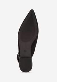 Born2be - Czarne Sandały Vices Bez Pięty ze Skórzaną Wkładką Ralovira. Okazja: na co dzień, do pracy, na spotkanie biznesowe. Zapięcie: sprzączka. Kolor: czarny. Materiał: skóra. Styl: klasyczny, casual, biznesowy, elegancki #8