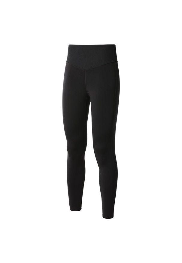 Legginsy The North Face 7/8 Ecoactive Dune Sky 0A5J7HJK31 - niebieskie. Okazja: na co dzień. Stan: podwyższony. Kolor: niebieski. Materiał: materiał, poliester, elastan. Wzór: aplikacja. Styl: klasyczny, casual. Sport: fitness