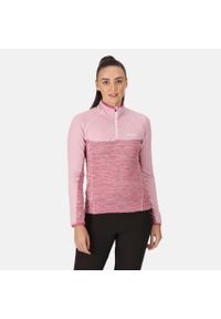 Hepley Regatta damska turystyczna bluza szybkoschnąca z suwakiem. Kolor: fioletowy, różowy, wielokolorowy. Materiał: poliester, elastan. Sport: turystyka piesza