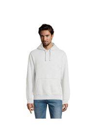 SOL'S - Męska Bluza Z Kapturem Spencer Heather. Typ kołnierza: kaptur. Kolor: szary