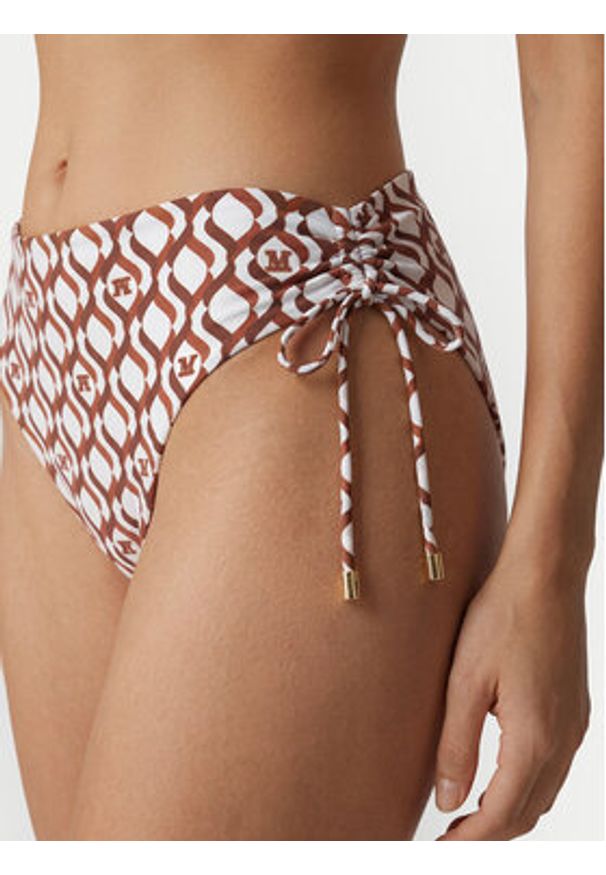 Max Mara Beachwear Dół od bikini Sibilla 2616821269 Brązowy. Kolor: brązowy. Materiał: syntetyk