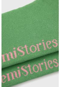 Femi Stories Skarpetki damskie kolor beżowy. Kolor: zielony