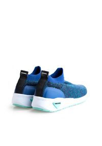 Diesel Sneakersy "S-KBY" | Y01878 P2062 | S-Kby | Kobieta | Niebieski. Zapięcie: bez zapięcia. Kolor: niebieski. Materiał: tkanina. Wzór: aplikacja, nadruk