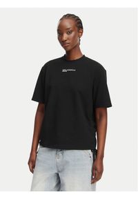 Karl Lagerfeld Jeans T-Shirt B2W17074 Czarny Regular Fit. Kolor: czarny. Materiał: bawełna #1