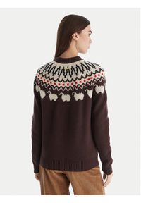 Hunter Sweter Ashie HARW0074251 Brązowy Regular Fit. Kolor: brązowy. Materiał: wełna #5