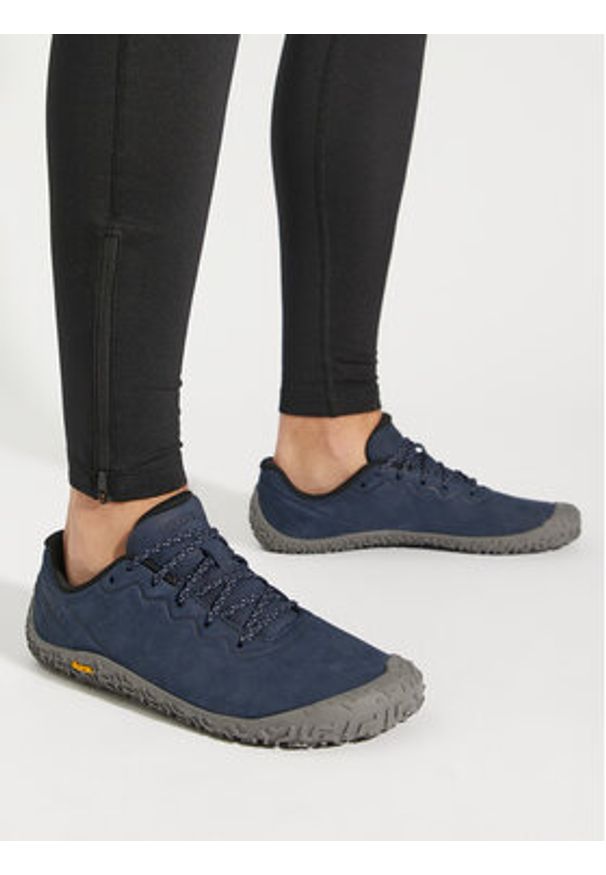 Merrell Sneakersy Vapor Glove 6 Ltr J067865 Granatowy. Kolor: niebieski. Materiał: skóra