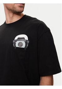 Karl Lagerfeld - KARL LAGERFELD T-Shirt 755099 542270 Czarny Regular Fit. Typ kołnierza: dekolt w karo. Kolor: czarny. Materiał: bawełna #3