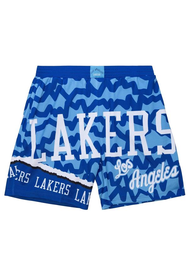 Mitchell & Ness - Szorty Los Angeles Lakers NBA Jumbotron 2.0 Sublimated. Kolor: niebieski. Sport: koszykówka