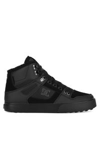 DC Sneakersy PURE HIGH-TOP WC WNT ADYS400047-3BK Czarny. Kolor: czarny. Materiał: nubuk, skóra