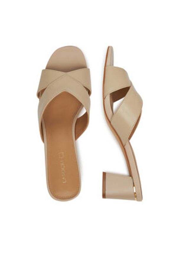 Lasocki Klapki WYL3454-11Z Beżowy. Kolor: beżowy. Materiał: skóra