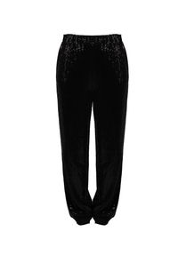 Pinko Spodnie "Fiore Di Melo" | 101276 A00J | Kobieta | Czarny. Stan: podwyższony. Kolor: czarny. Materiał: elastan, poliamid. Długość: długie. Wzór: aplikacja. Styl: elegancki, sportowy #4