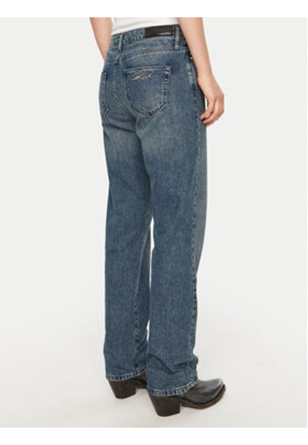 Karl Lagerfeld - KARL LAGERFELD Jeansy A1W10087 Granatowy Regular Fit. Kolor: niebieski