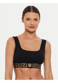 VERSACE - Versace Biustonosz top 1013323 1A10011 Czarny. Kolor: czarny. Materiał: bawełna #1