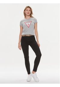 Guess T-Shirt W1YI1 BI3Z14 Szary Slim Fit. Kolor: szary. Materiał: bawełna #4