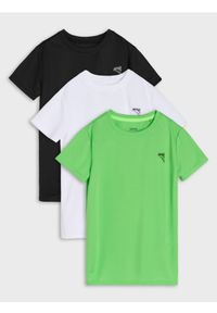 Sinsay - Koszulki 3 pack Active - czarny. Kolor: czarny
