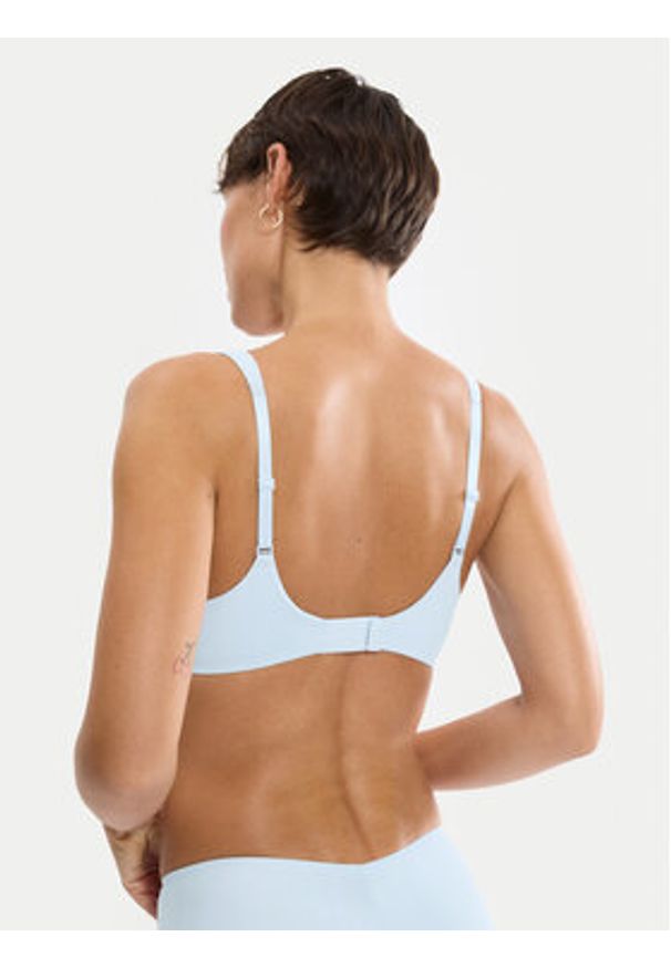 Triumph Biustonosz z fiszbiną Body Make Up Illusion 10217848 Niebieski jasny. Kolor: niebieski. Materiał: syntetyk