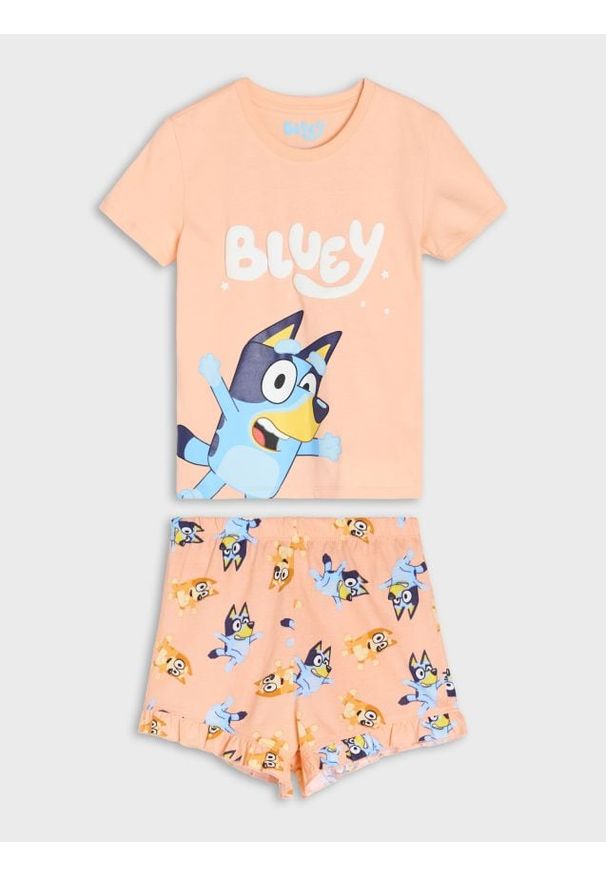 Sinsay - Piżama dwuczęściowa Bluey - pomarańczowy. Kolor: pomarańczowy