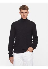 Golf Armani Exchange. Typ kołnierza: golf. Kolor: czarny. Materiał: bawełna #1