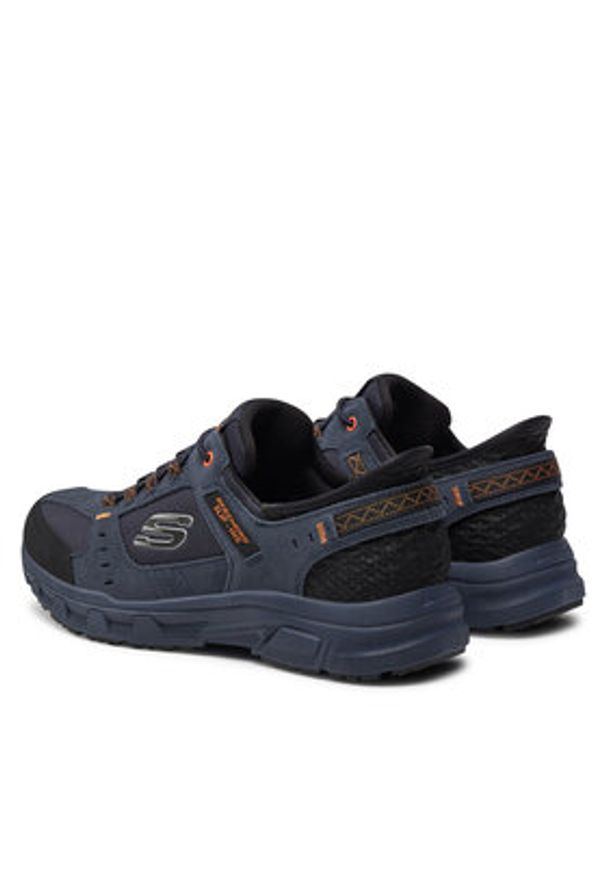 skechers - Skechers Sneakersy Oak Canyon 237450 Granatowy. Kolor: niebieski. Materiał: zamsz, skóra