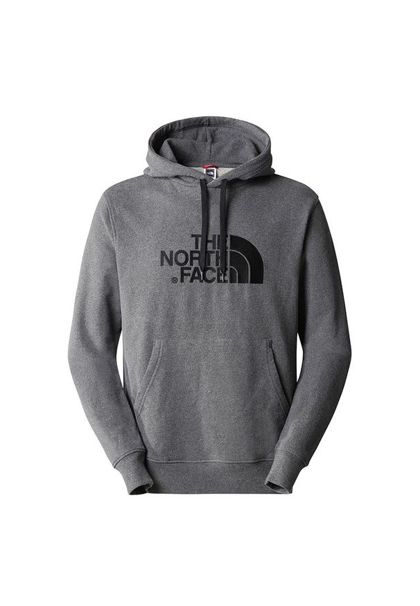 Bluza The North Face Light Drew Peak 00A0TEGVD1 - szara. Typ kołnierza: kaptur. Kolor: szary. Materiał: bawełna. Styl: klasyczny. Sport: wspinaczka