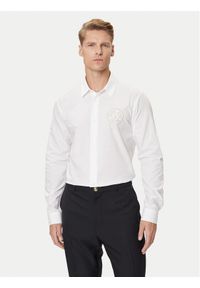 Versace Jeans Couture Koszula 79GALKS2 CN00K Biały Slim Fit. Kolor: biały. Materiał: bawełna #1