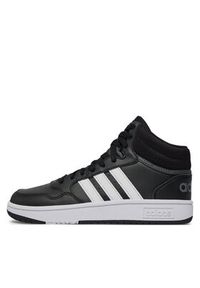 Adidas - adidas Sneakersy Hoops 3.0 Mid K GW0402 Czarny. Kolor: czarny. Materiał: skóra #4