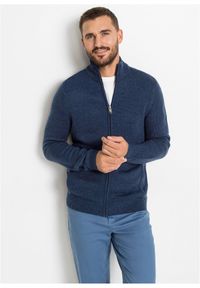 bonprix - Cienki kardigan. Typ kołnierza: kołnierzyk stójkowy. Kolor: niebieski #1