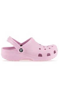 Klapki Crocs Classic Clog 206991-6GD - różowe. Kolor: różowy. Sezon: lato. Styl: młodzieżowy #1