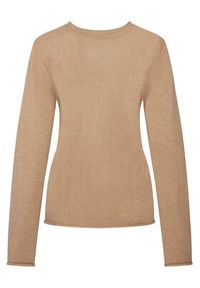 TOMMY HILFIGER - Tommy Hilfiger Sweter WW0WW43505 Beżowy Regular Fit. Kolor: beżowy. Materiał: wełna #4