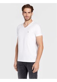 TOMMY HILFIGER - Tommy Hilfiger T-Shirt Core Stretch MW0MW27540 Biały Slim Fit. Kolor: biały. Materiał: bawełna