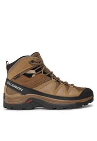 salomon - Salomon Trekkingi Quest Rove GORE-TEX L47181400 Brązowy. Kolor: brązowy. Materiał: zamsz, skóra. Technologia: Gore-Tex. Sport: turystyka piesza