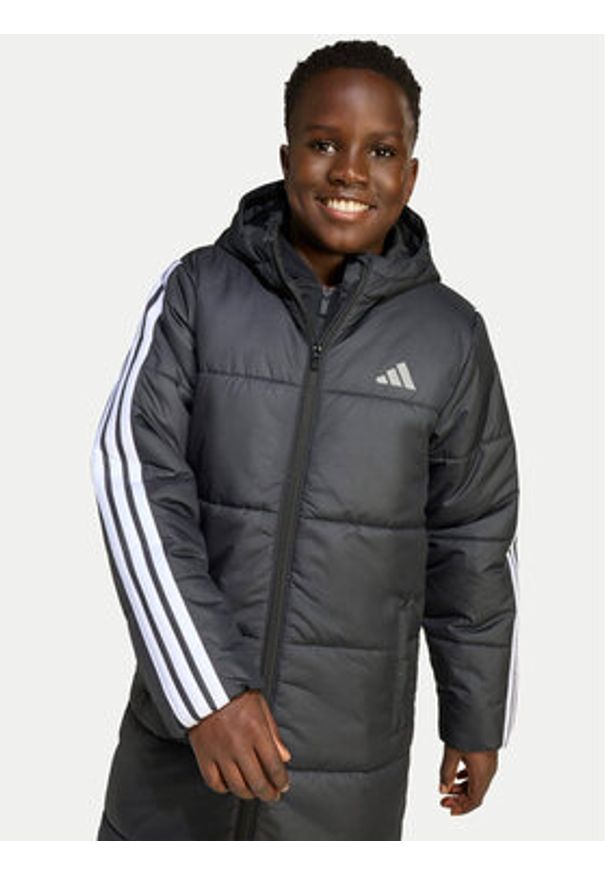 Adidas - adidas Kurtka zimowa JW2484 Czarny Regular Fit. Kolor: czarny. Materiał: syntetyk. Sezon: zima