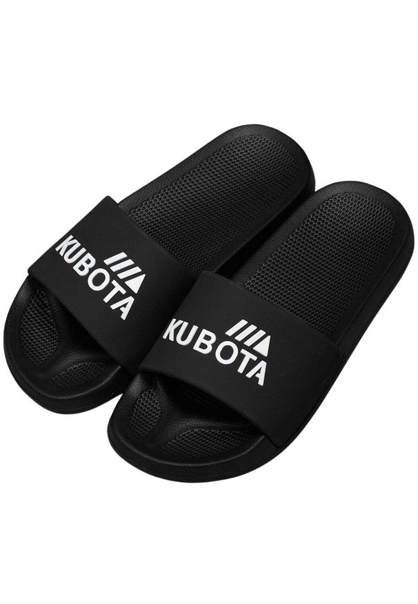 Klapki Męskie Basenowe Kubota Basic Czarne. Kolor: czarny. Styl: sportowy