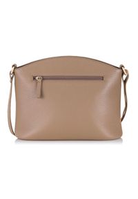 Ochnik - Beżowa skórzana torebka damska. Kolor: beżowy. Materiał: skórzane #3