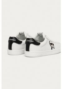 Karl Lagerfeld - Buty skórzane. Nosek buta: okrągły. Zapięcie: sznurówki. Kolor: biały. Materiał: skóra #3