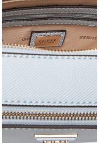 Guess - GUESS Błękitna kopertówka damska Noelle II. Kolor: niebieski. Materiał: skórzane #4