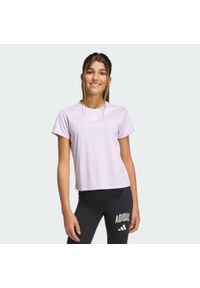 Adidas - Koszulka dziecięca Train Essentials Regular Fit Logo Training. Kolor: różowy, biały, wielokolorowy, fioletowy. Materiał: materiał. Sport: joga i pilates #1