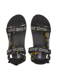 Versace Jeans Couture Sandały 78YA3S7B Czarny. Kolor: czarny. Materiał: materiał #6