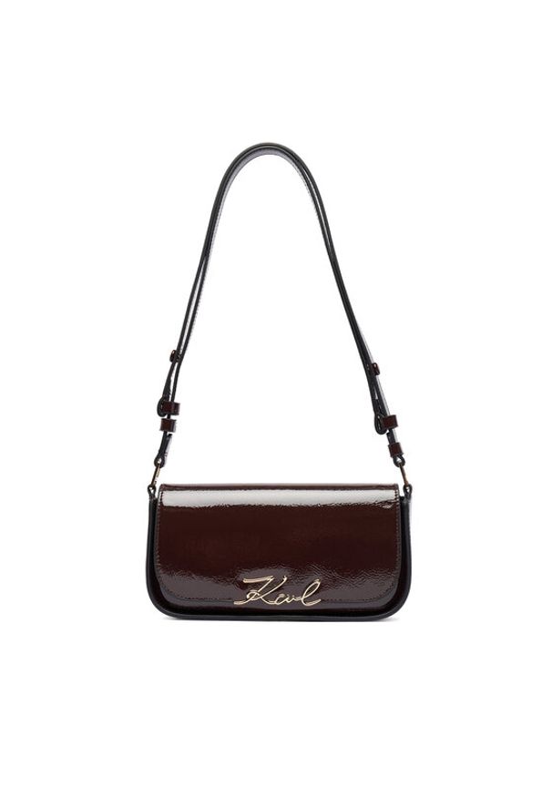 Karl Lagerfeld - KARL LAGERFELD Torebka A4W30041 Brązowy. Kolor: brązowy. Materiał: skórzane