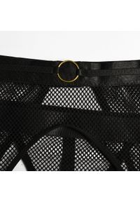 Intica - Komplet bielizny z pasem i podwiązkami elegancki design Palaghia. Kolor: fioletowy. Materiał: materiał #9