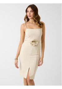 Guess Sukienka codzienna 180023 Beżowy Classic Fit. Okazja: na co dzień. Kolor: beżowy. Typ sukienki: proste. Styl: casual #3