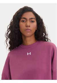 Under Armour Bluza Ua Rival 1386463 Różowy Oversize. Kolor: różowy. Materiał: bawełna #3