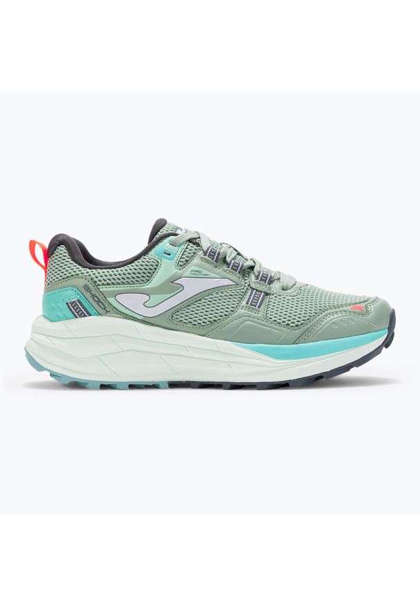 Buty do biegania damskie Joma Shock. Zapięcie: sznurówki. Kolor: zielony. Materiał: materiał, tkanina. Szerokość cholewki: normalna